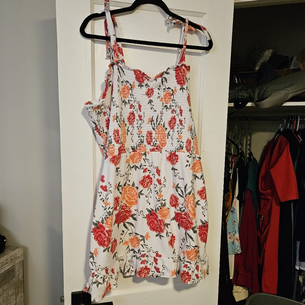 Tied strap dress
